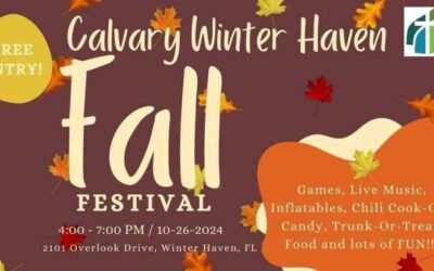 Calvary Baptist Church Hosting Fall Festival & Trunk or Treat October 26